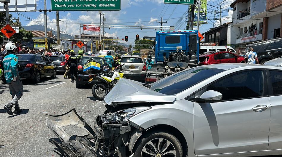 Accidente Medellín este 2 de agosto.