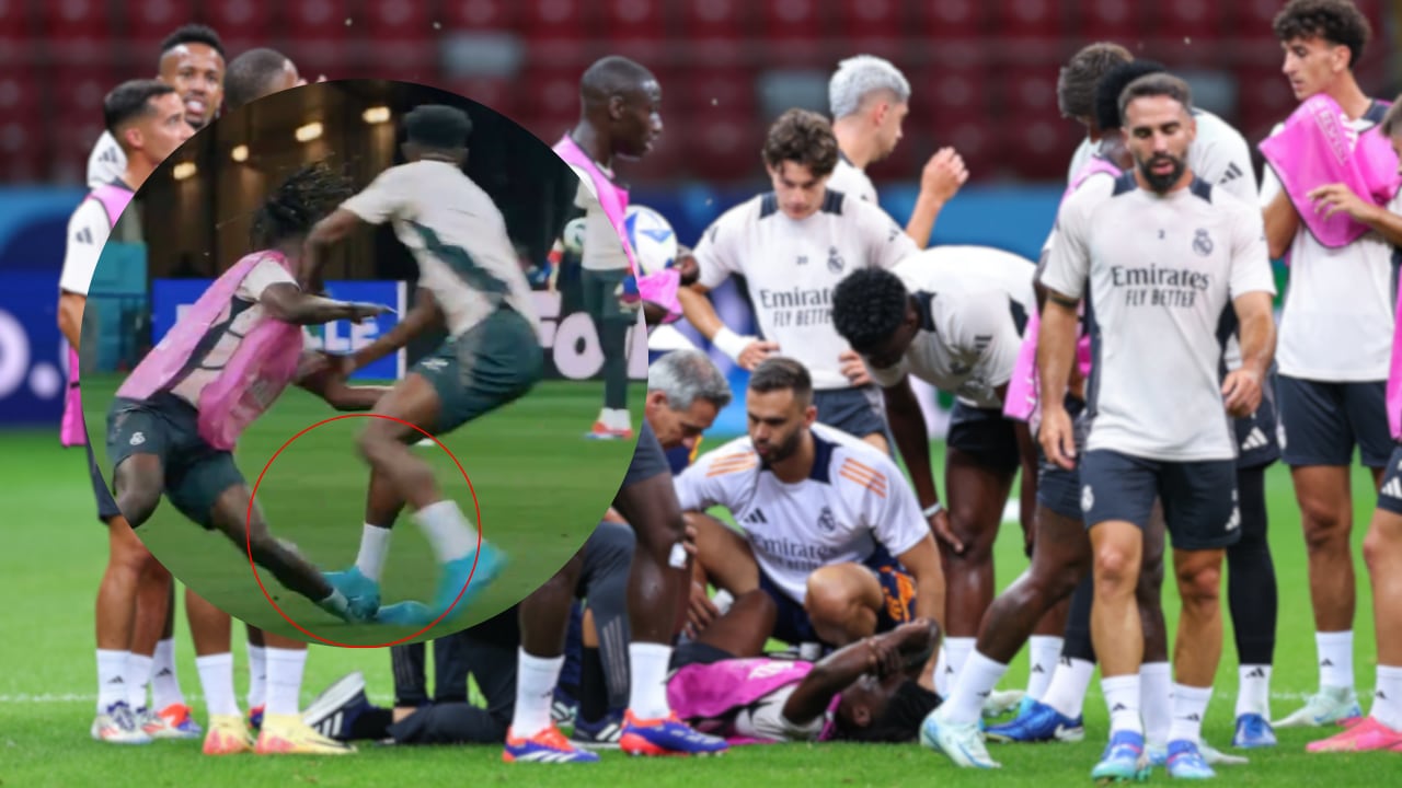 Eduardo Camavinga salió con férula y se esperan exámenes en el Real Madrid.