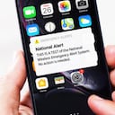 Mensaje que aparecerá en los celulares de los estadounidenses este miércoles, 4 de octubre.