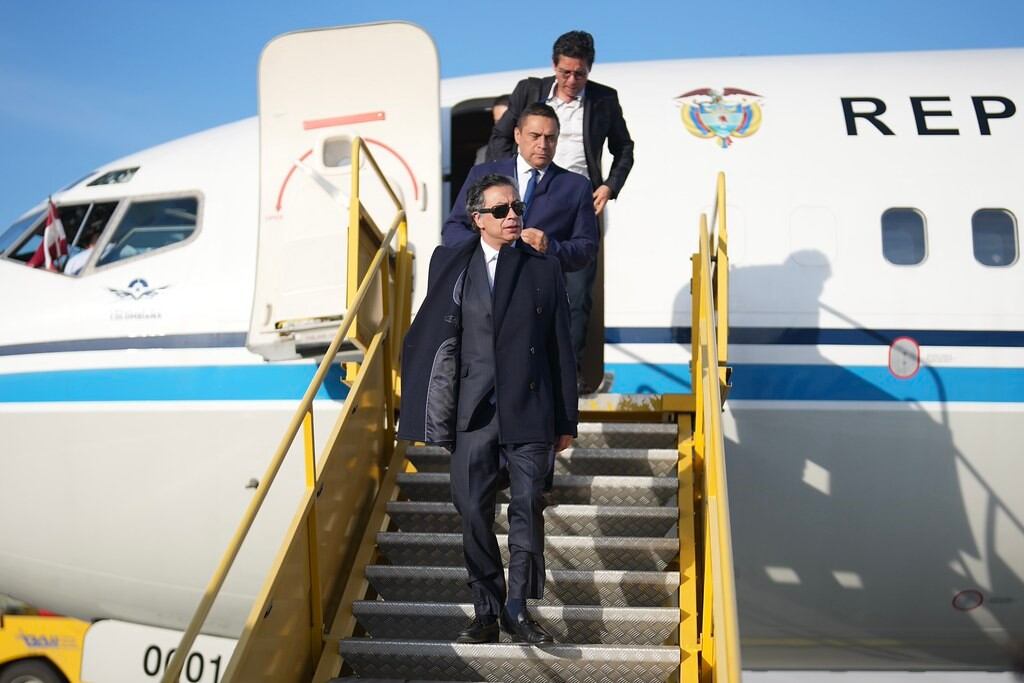 El presidente Gustavo Petro llegó a Austria en un nuevo viaje internacional.