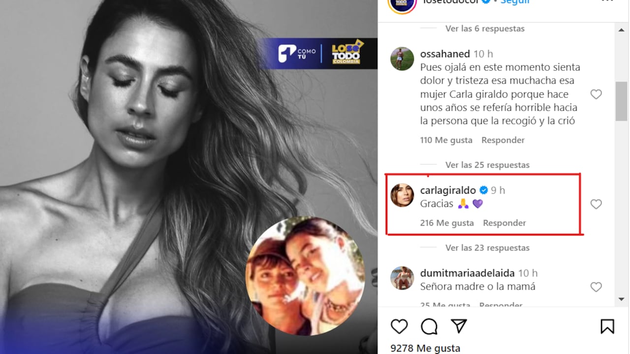 El programa 'Lo sé todo' confirmó que la madre adoptiva de Carla falleció.