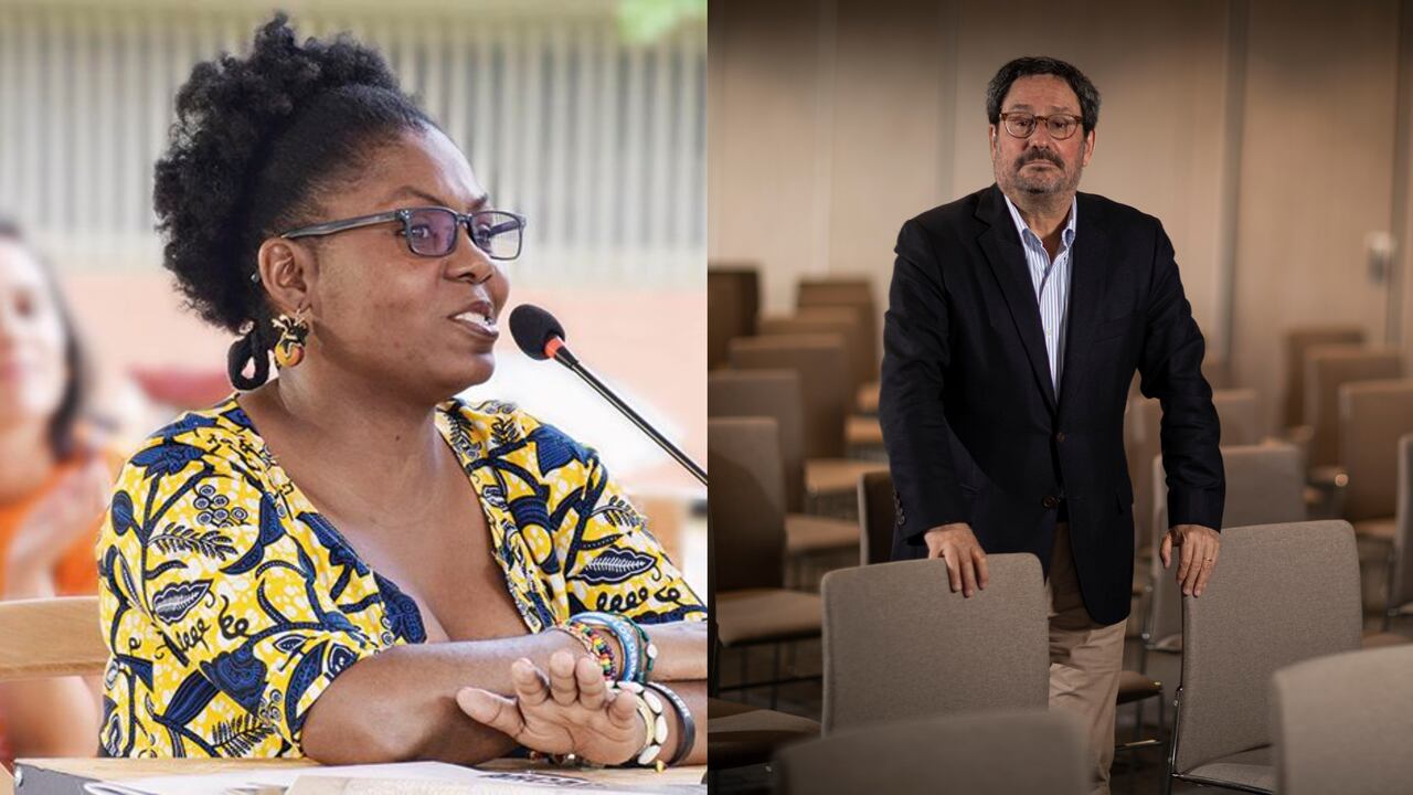 Francia Márquez y Francisco Santos