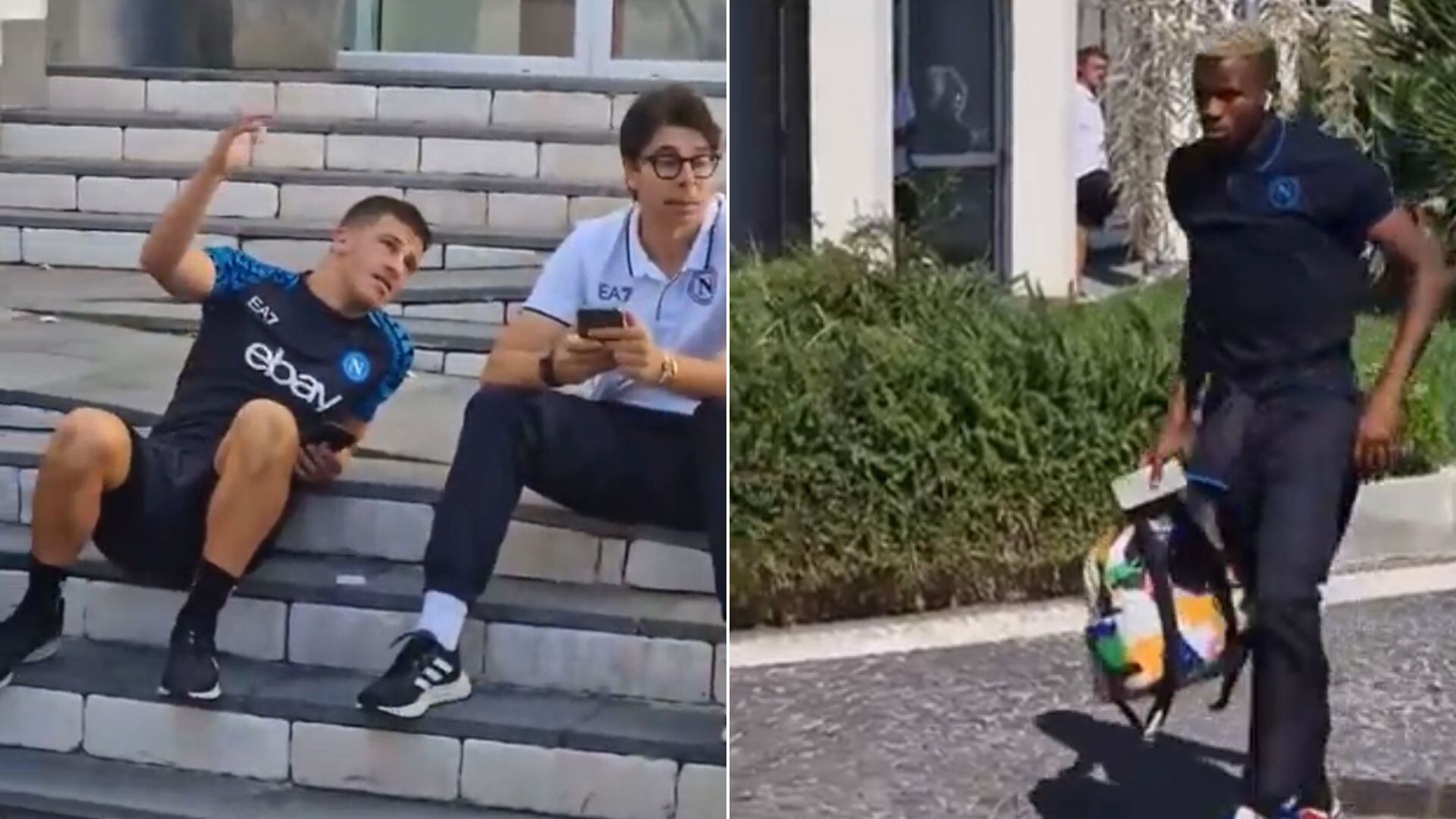 Victor Osimhen está indignado con su club y no saludó a sus compañeros.