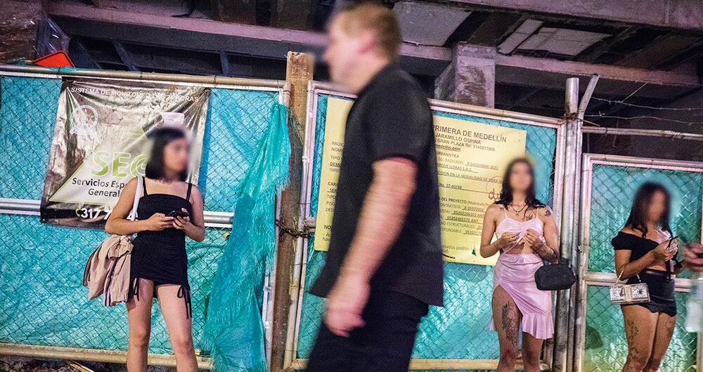 Varias de las trabajadoras sexuales son menores de edad.