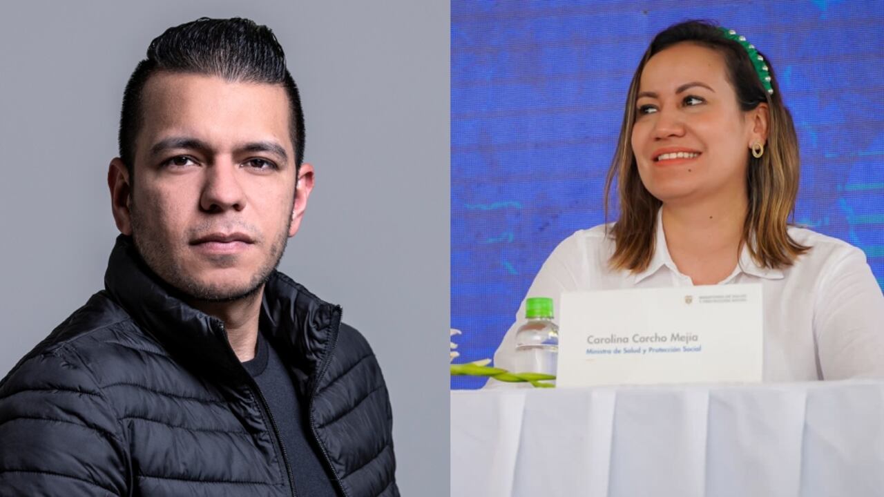 El senador Jota Pe Hernández y la ministra de Salud, Carolina Corcho