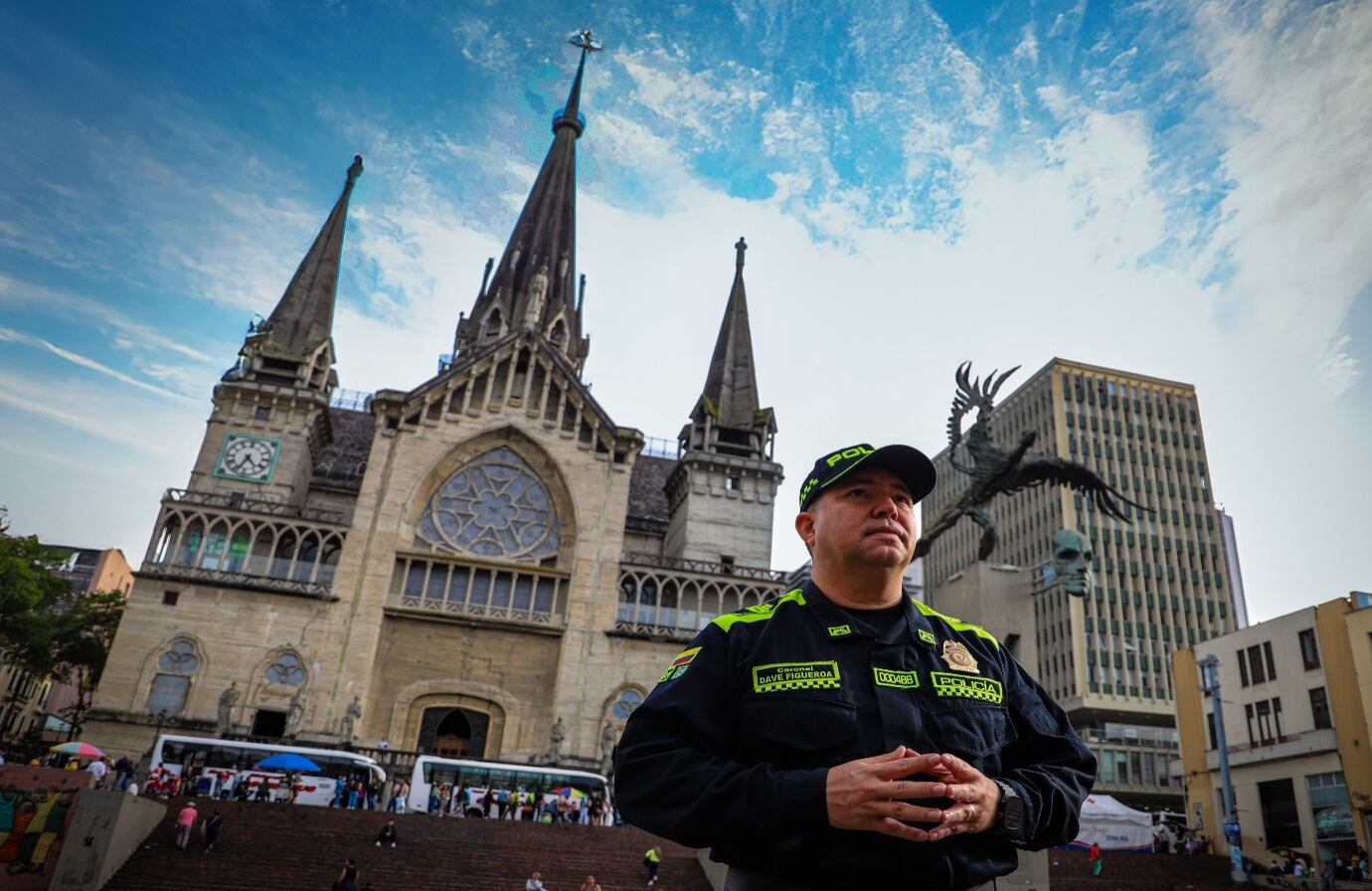 Coronel Dave Anderson Figueroa Castellanos, comandante de Policía de Manizales.