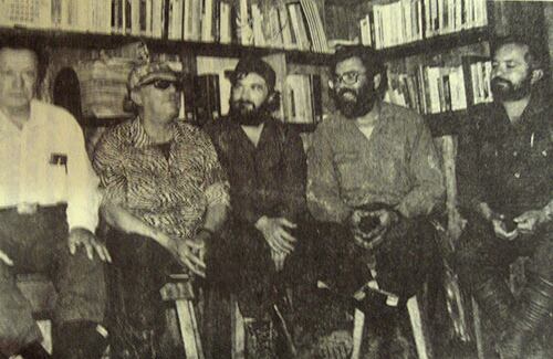 En esta foto se ve el secretariado de las Farc. De izquierda a derecha, Manuel Marulanda, Jacobo Arenas, Timochenco, Alfonso Cano y Raúl Reyes. Sólo dos de ellos quedan vivos. 