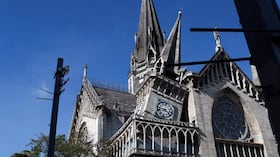Se registraron daños en la catedral de Manizales.