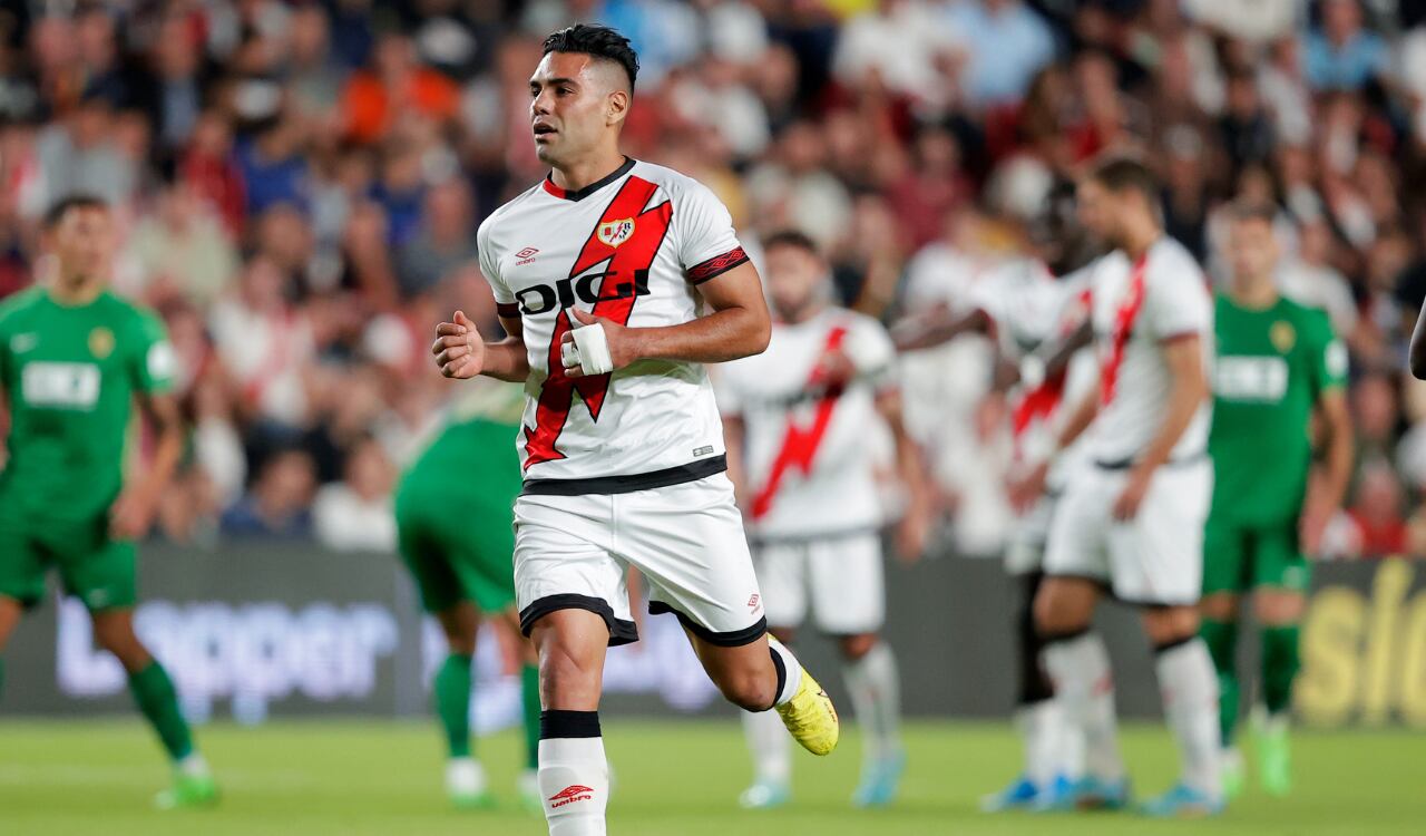 Falcao García estuvo presente en el remate del juego ante Elche CF.