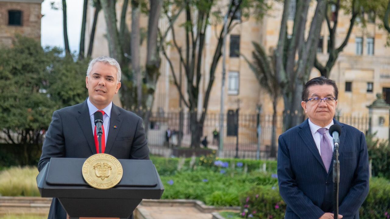 Iván Duque y Fernando Ruiz.