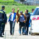The family of Luis Manuel Díaz waits at their home to reunite with him in Barrancas, Colombia,
after getting the news that he was released by his kidnappers, Thursday, Nov. 9, 2023. Díaz, the father of Liverpool striker Luis Díaz, whose image stands by the door, was kidnapped on Oct. 28 by the guerrilla group National Liberation Army, or ELN. (AP Photo/Ivan Valencia)