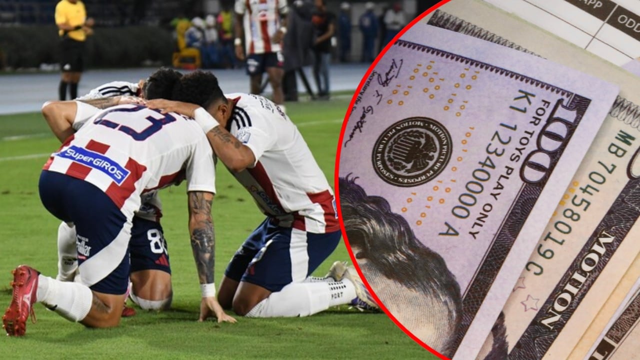 Jugadores del Junior / Billetes de dólares