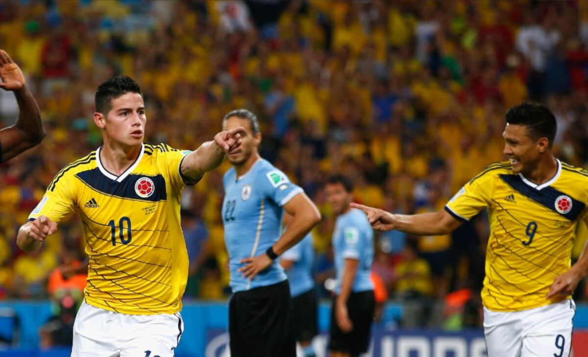 Teo Gutiérrez y James Rodríguez compartieron camerino en la Selección Colombia.