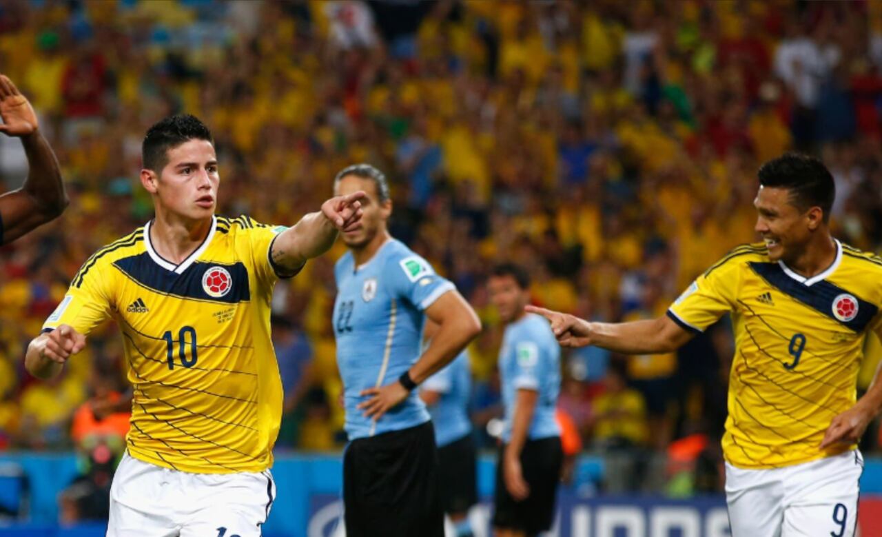 Teo Gutiérrez y James Rodríguez compartieron camerino en la Selección Colombia.