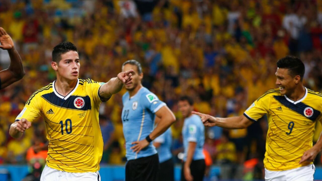 Teo Gutiérrez y James Rodríguez compartieron camerino en la Selección Colombia.