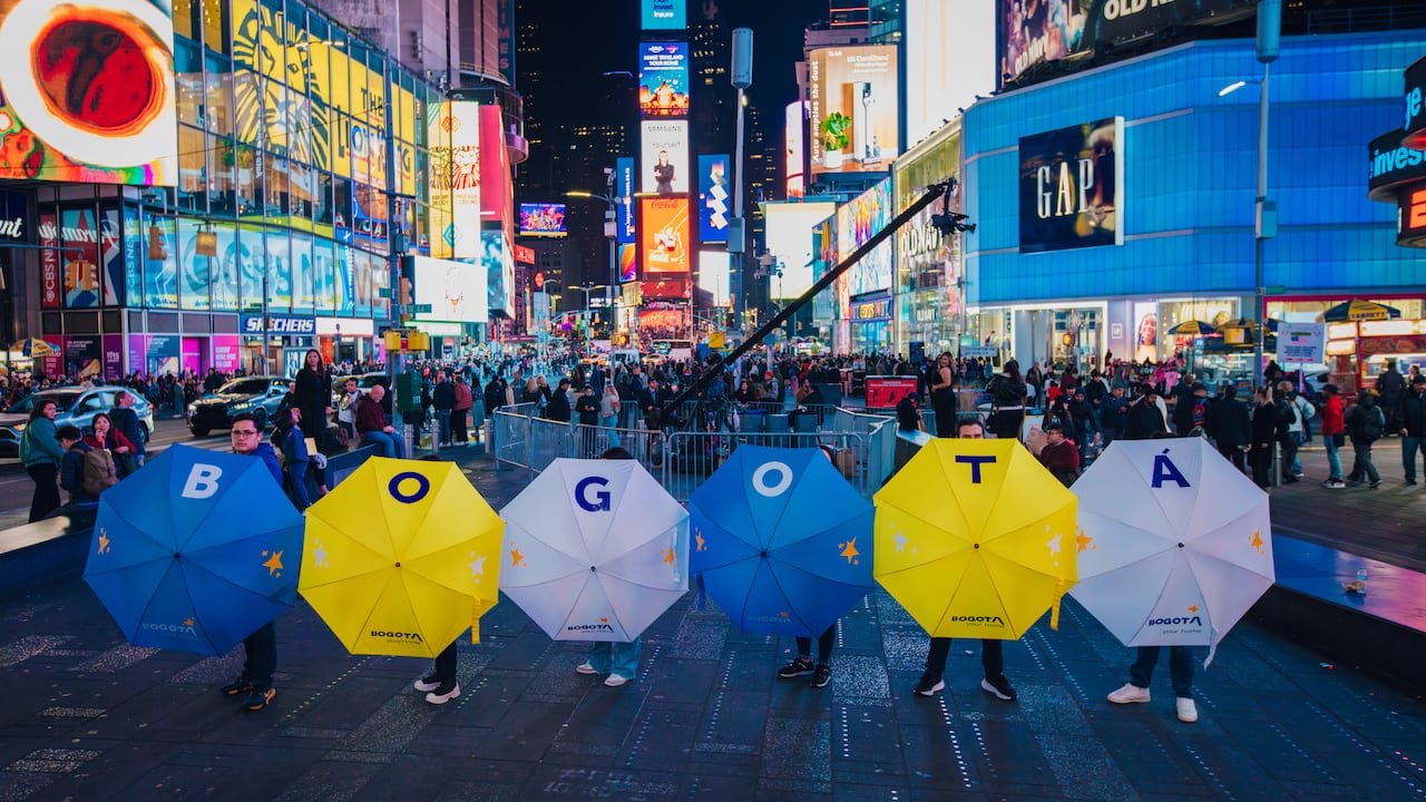 Bogotá iluminó con innovadora campaña el Times Square de Nueva York