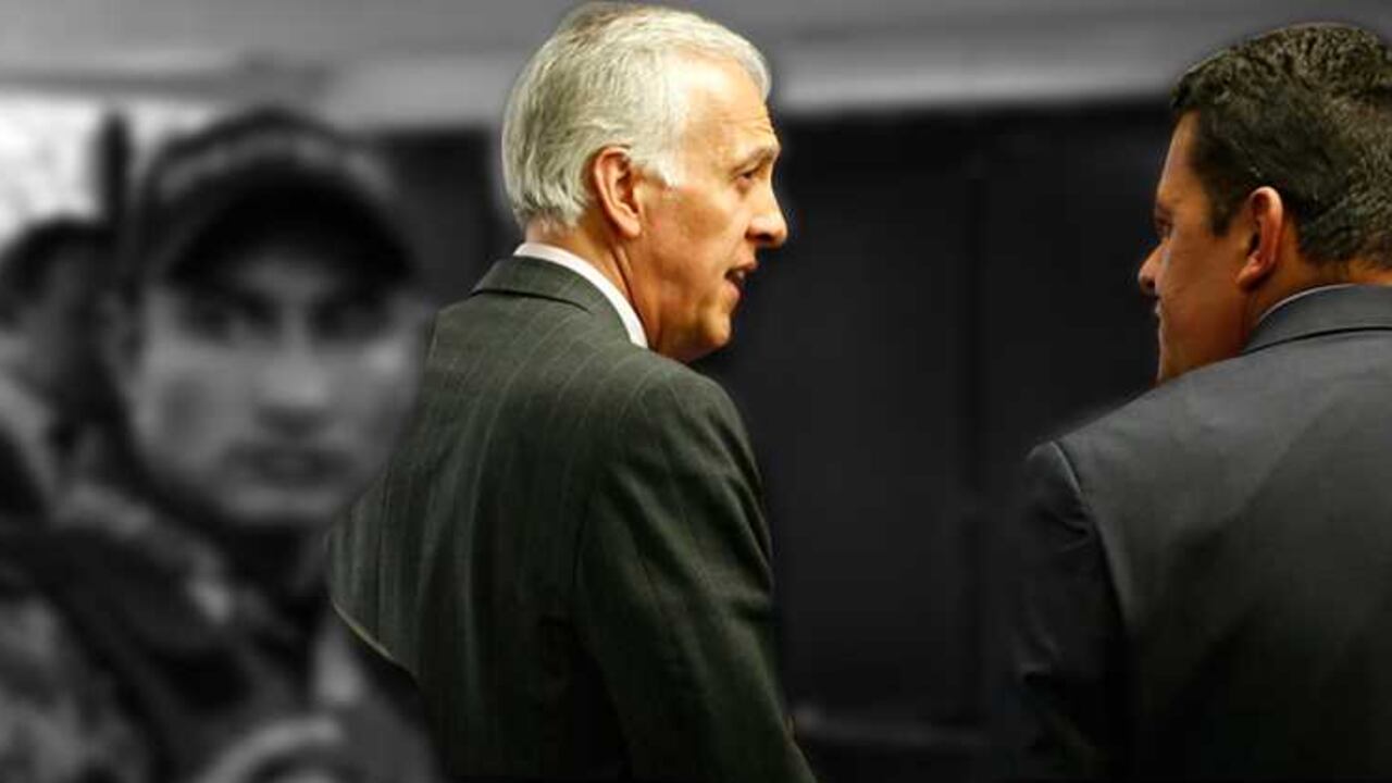 Samuel Moreno (Izq). Fiscal Juan Vicente Valbuena (Der).