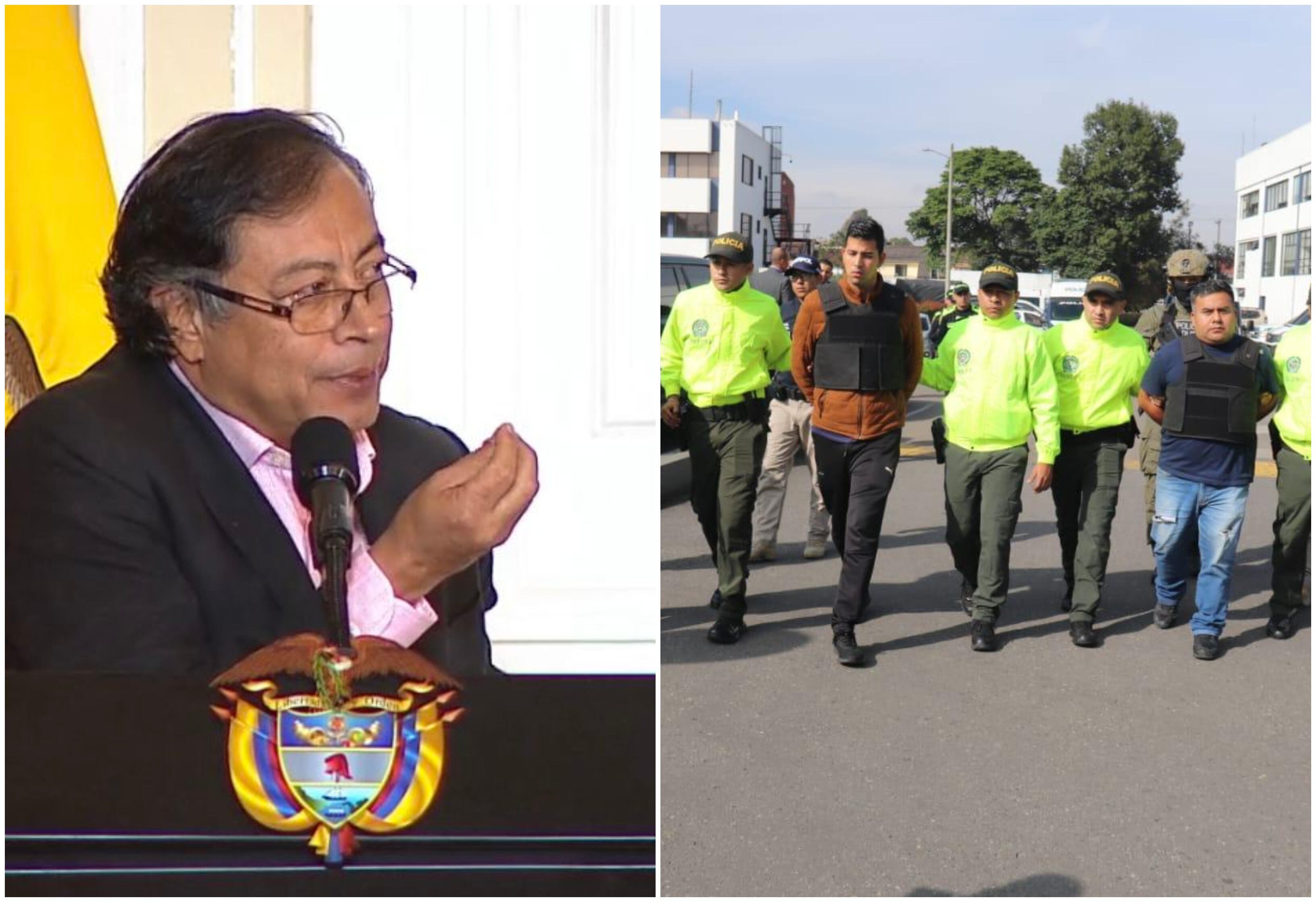 Presidente Gustavo Petro y banda del cartel de Sinaloa