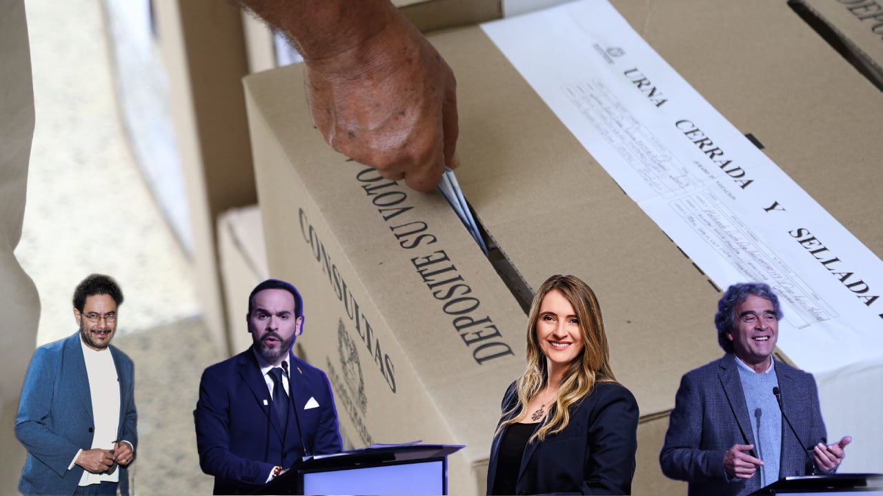 Los candidatos presidenciales Iván Cepeda, Abelardo de la Espriella, Paloma Valencia y Sergio Fajardo se preparan para la recta final de la campaña con miras a la primera vuelta.