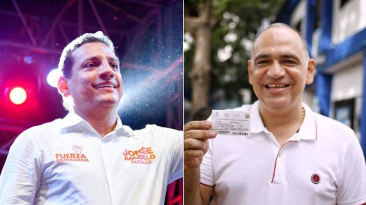 Candidatos a la Alcaldía de Santa Marta Jorge Agudelo y Carlos Pinedo Cuello.