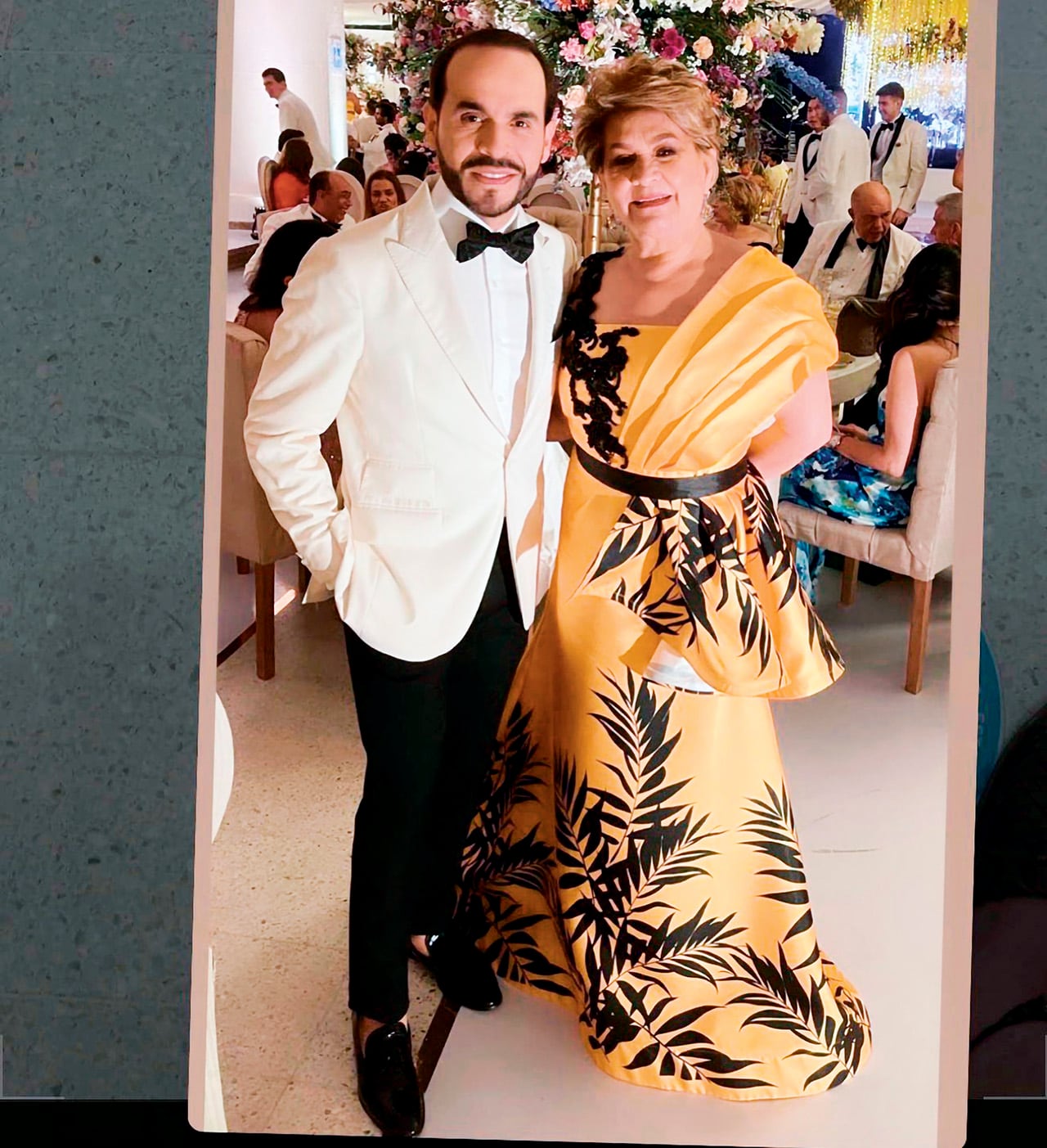 Aberlardo De La Espriella junto a su señora madre, María Eugenia Otero