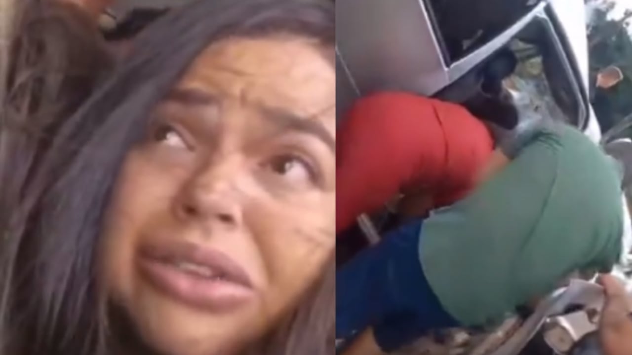 Momentos del grave accidente