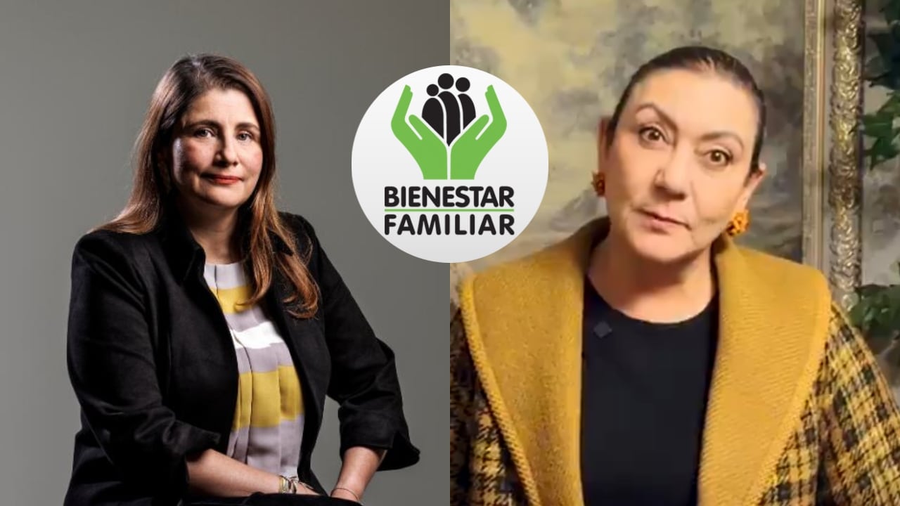 Defensora del pueblo, Iris Marín, y la directora del ICBF, María Carolina Restrepo Cañavera.