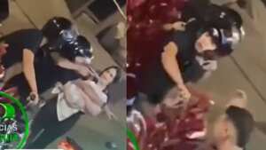 Los hombres no tuvieron reparos a la hora de asaltar a una pareja que transitaba con su hijo en brazos.