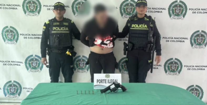 El presunto ladrón capturado.