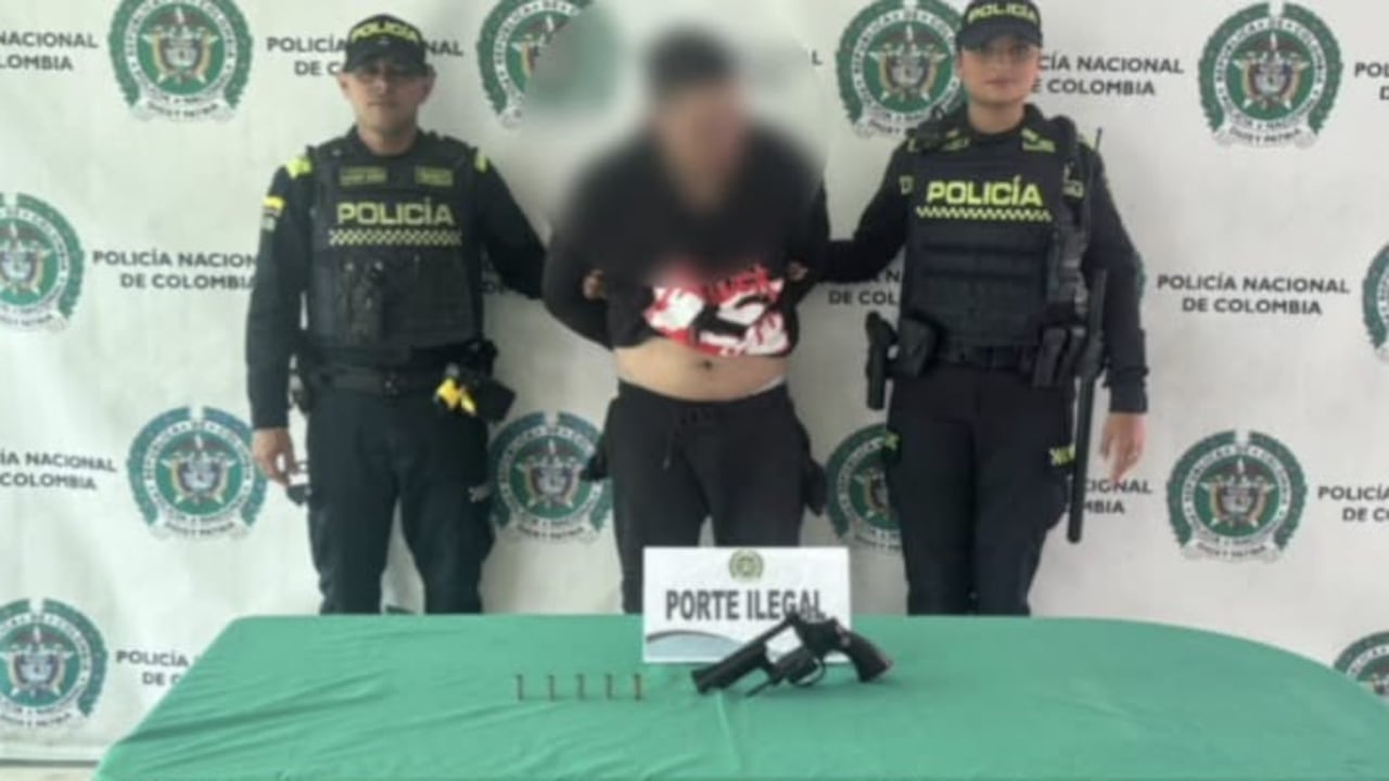 El presunto ladrón capturado.