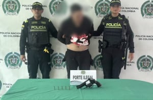 El presunto ladrón capturado.