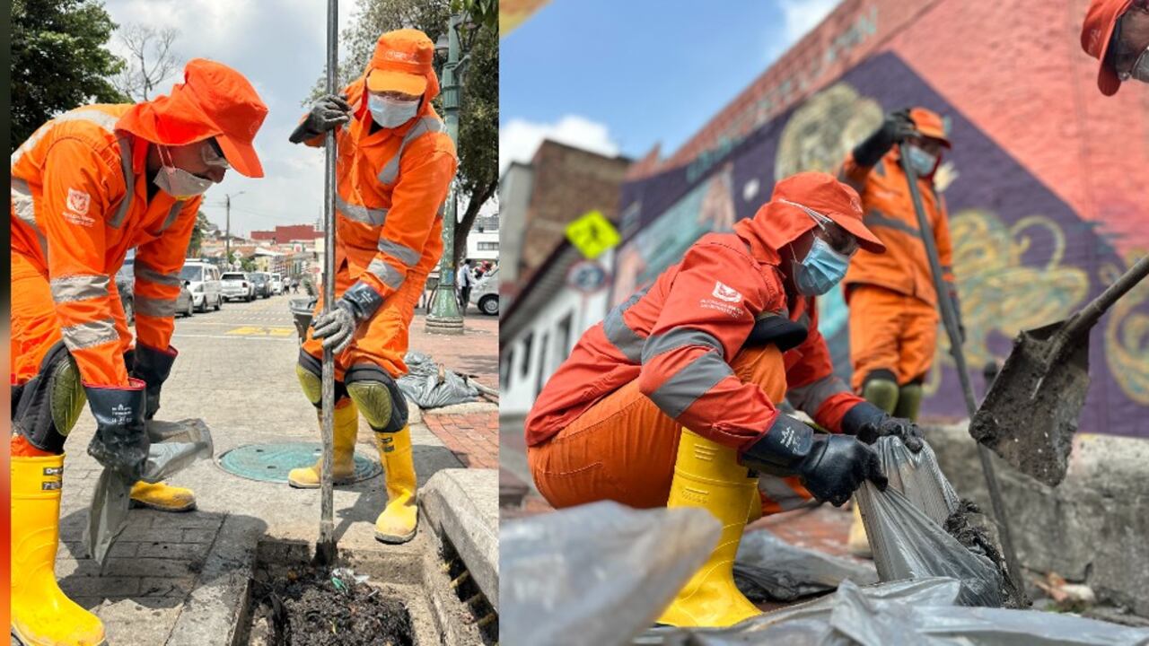 Un total de 54 toneladas de basuras y sedimentos fueron sacadas de redes de alcantarillado en el centro de Bogotá