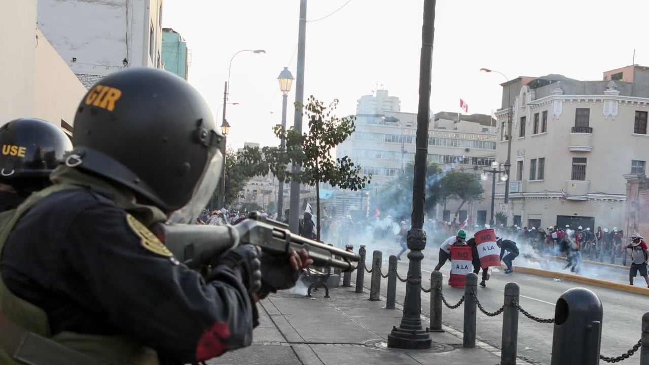 Imágenes de las protestas en Perú.
