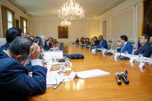 Consejo de Ministros en la Casa de Nariño.