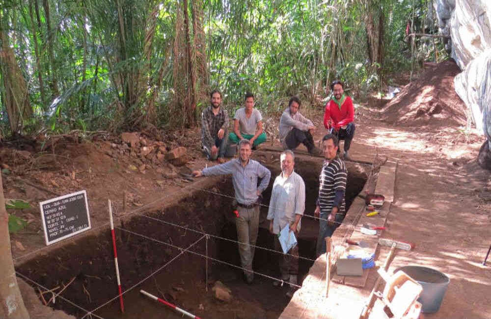 Excavaciones Cerro Azul. Cortesía Heli Gaspar Morcote