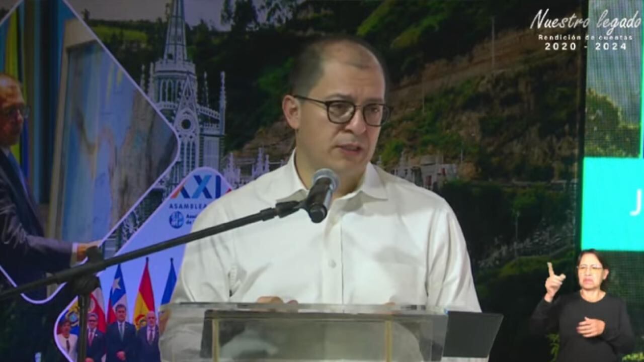 Francisco Barbosa en su última rendición de cuentas.