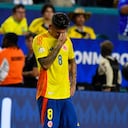 Jorge Carrascal se lamenta tras la final de la Copa América 2024.