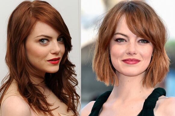 Emma Stone se dio a conocer con pelo largo y ahora es de las famosas que ha impuesto el corte ‘bob’. 
