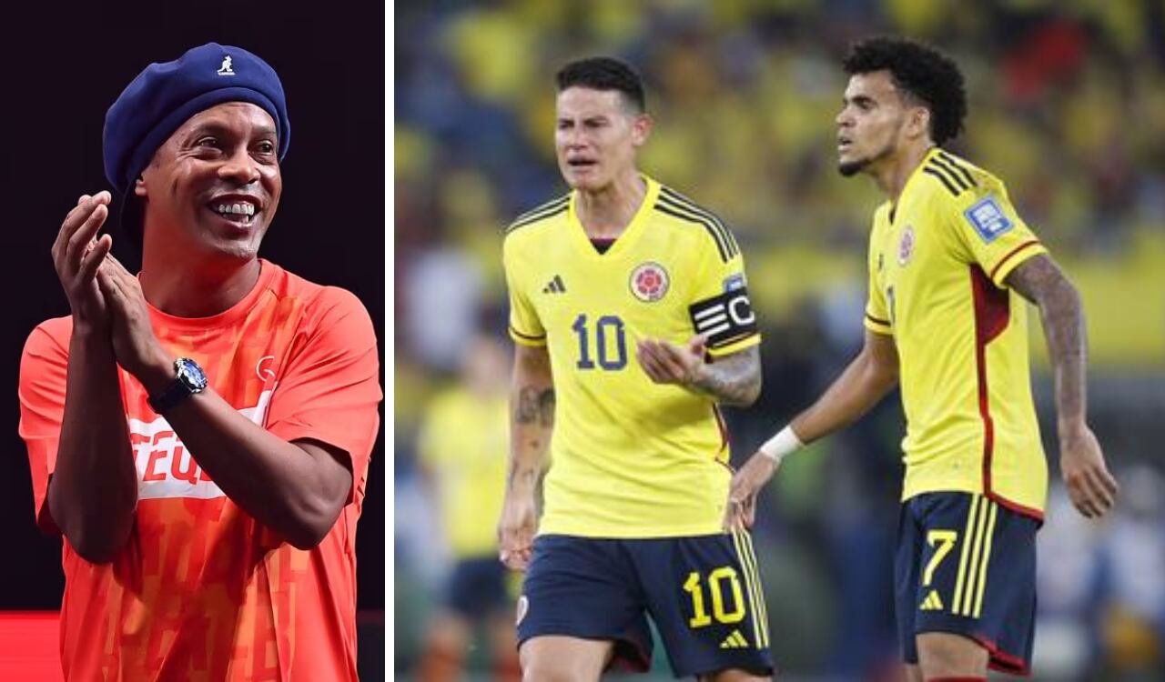 Ronaldinho elogió el nivel de James Rodríguez y Luis Díaz