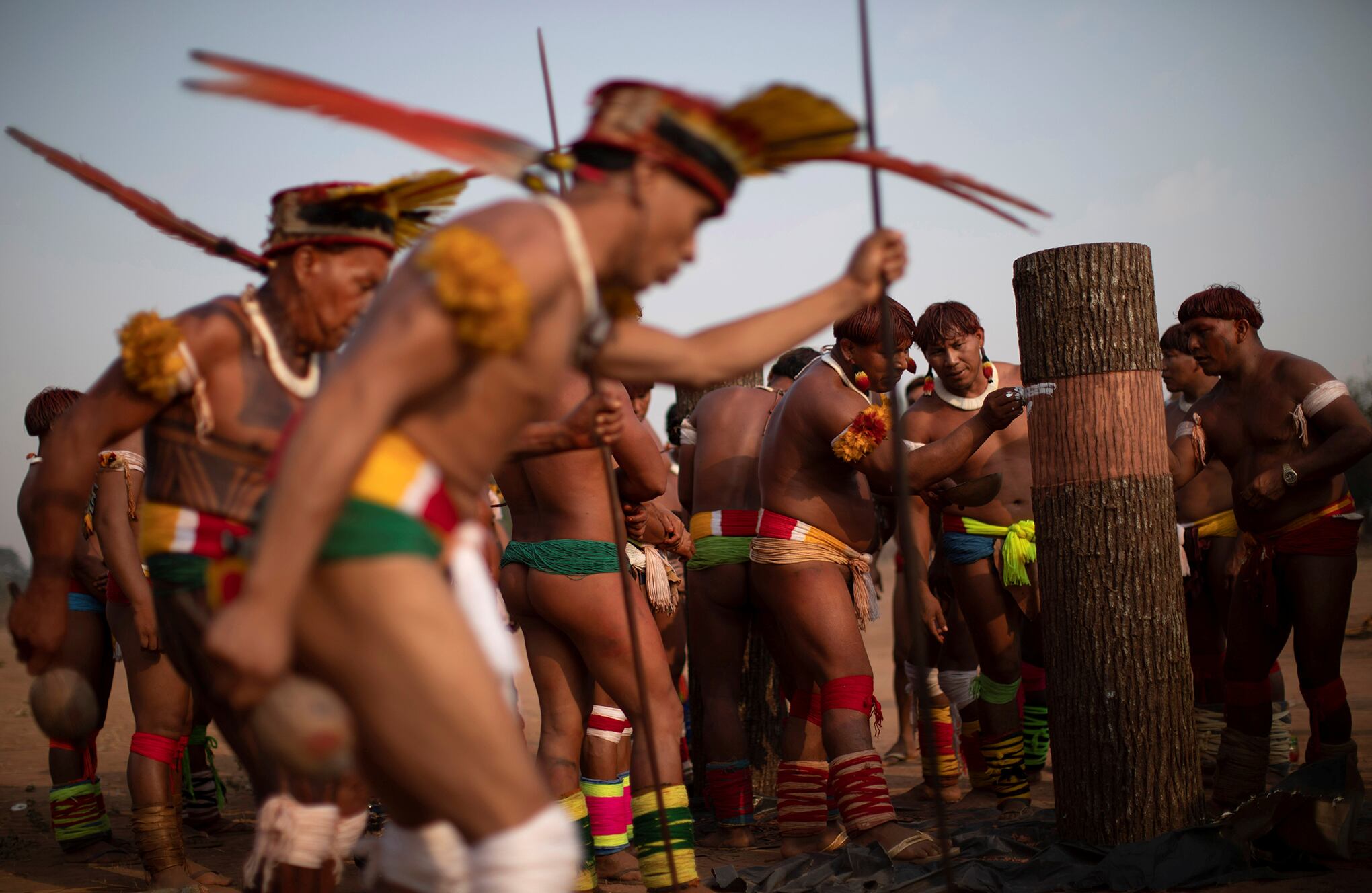 En Imágenes : Ritual funerario Parque Indígena Xingu en Brasil