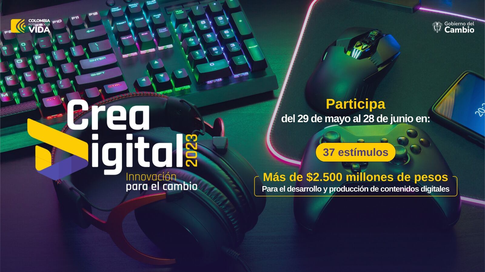 Lanzan convocatoria ‘Crea Digital’ para impulsar la producción de contenidos digitales; $2.500 millones serán entregados a desarrolladores