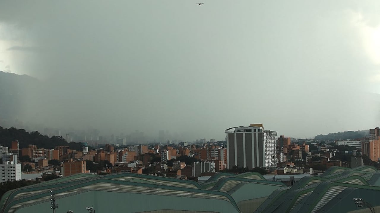 Fuertes lluvias en la capital de Antioquia.