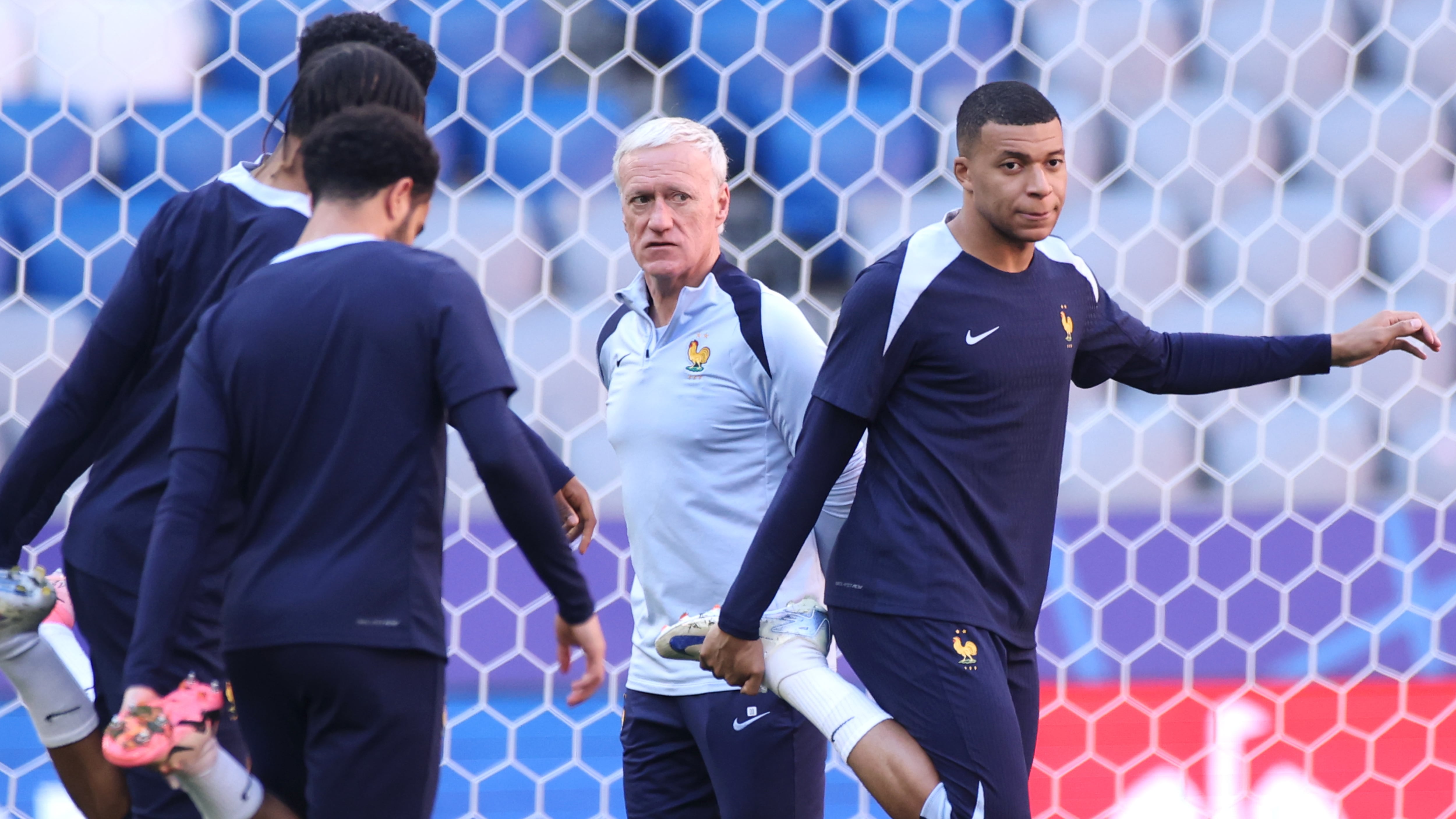 Imagen de la Selección de Francia, comandada por Didier Deschamps, en la Eurocopa 2024.