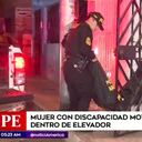 Accidente ascensor Péru. Foto: Captura de pantalla América Noticias TV.