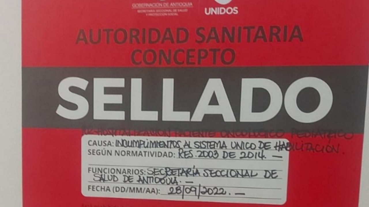 Sellan varios espacios del Hospital General de Medellín por incumplimientos sanitarios