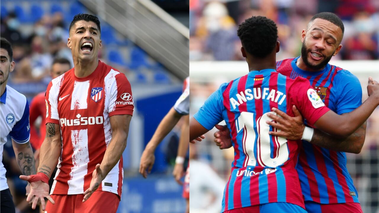 Atlético de Madrid vs. Barcelona - Liga Española. Foto: AP/Alvaro Barrientos/Joan Monfort