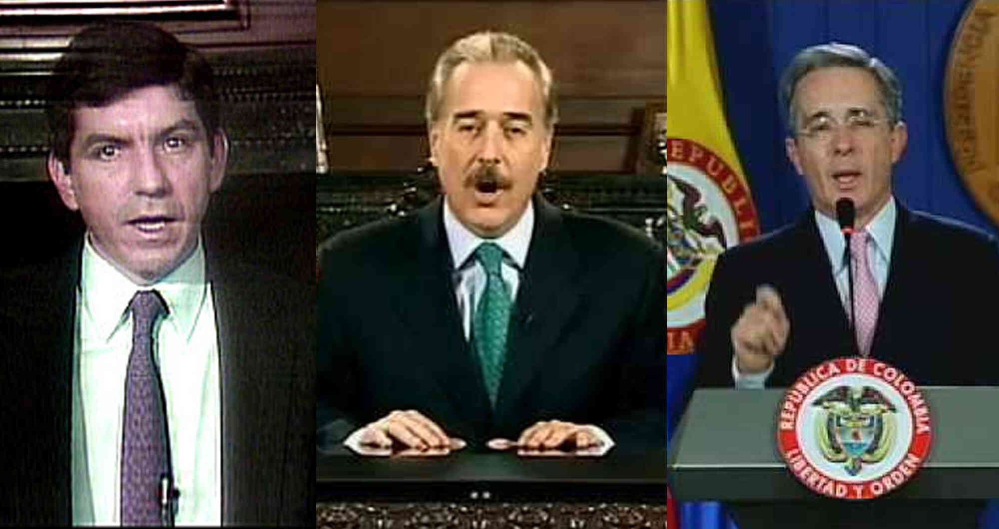 Gaviria, Pastrana y Uribe honraron los protocolos de ruptura cuando se frustraron los intentos de paz.