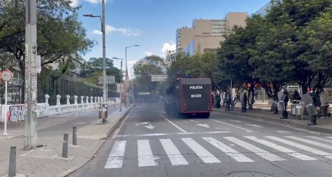 La Policía ya hizo presencia en la zona.
