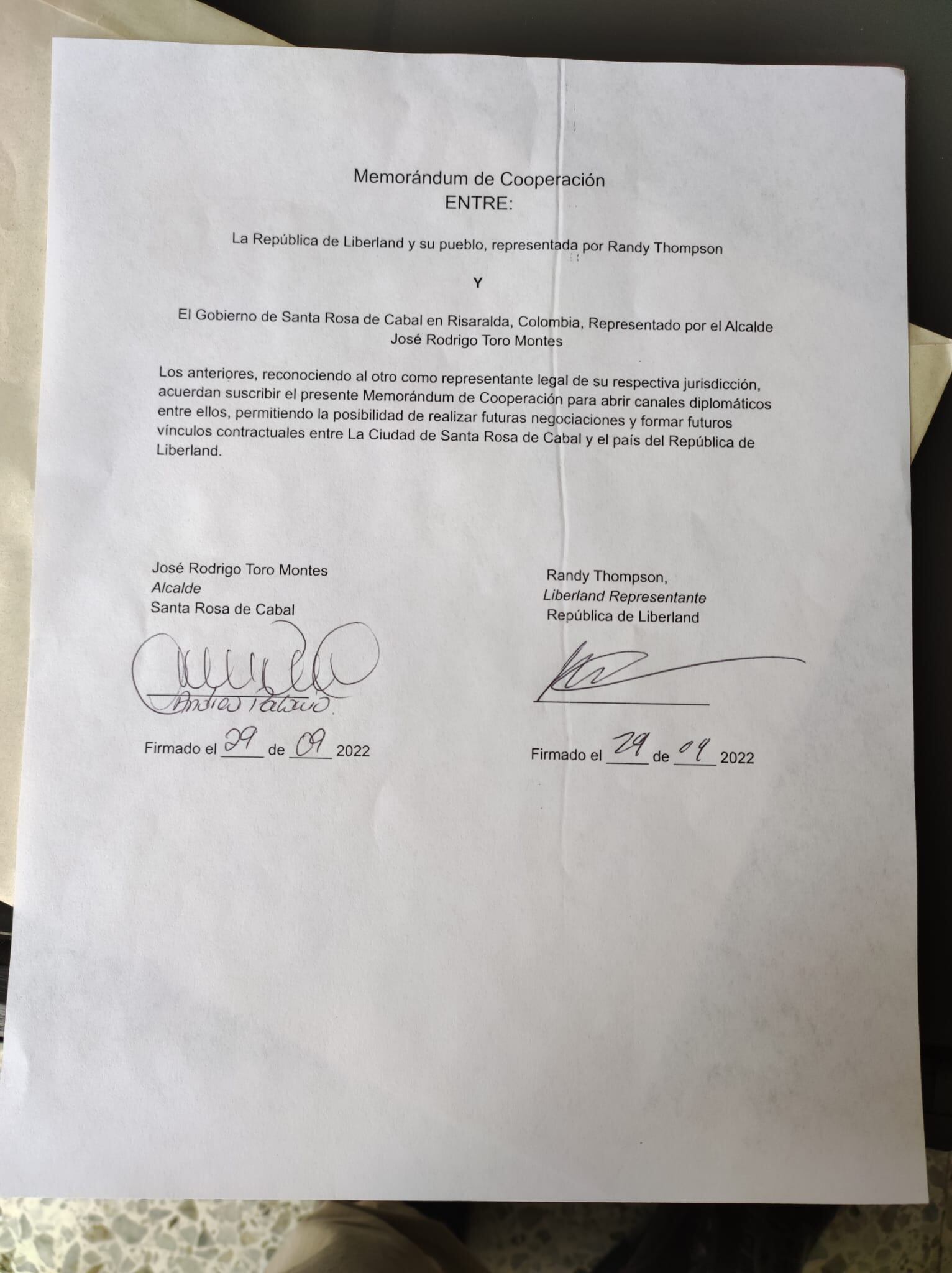 LIberland es un país no reconocido como país