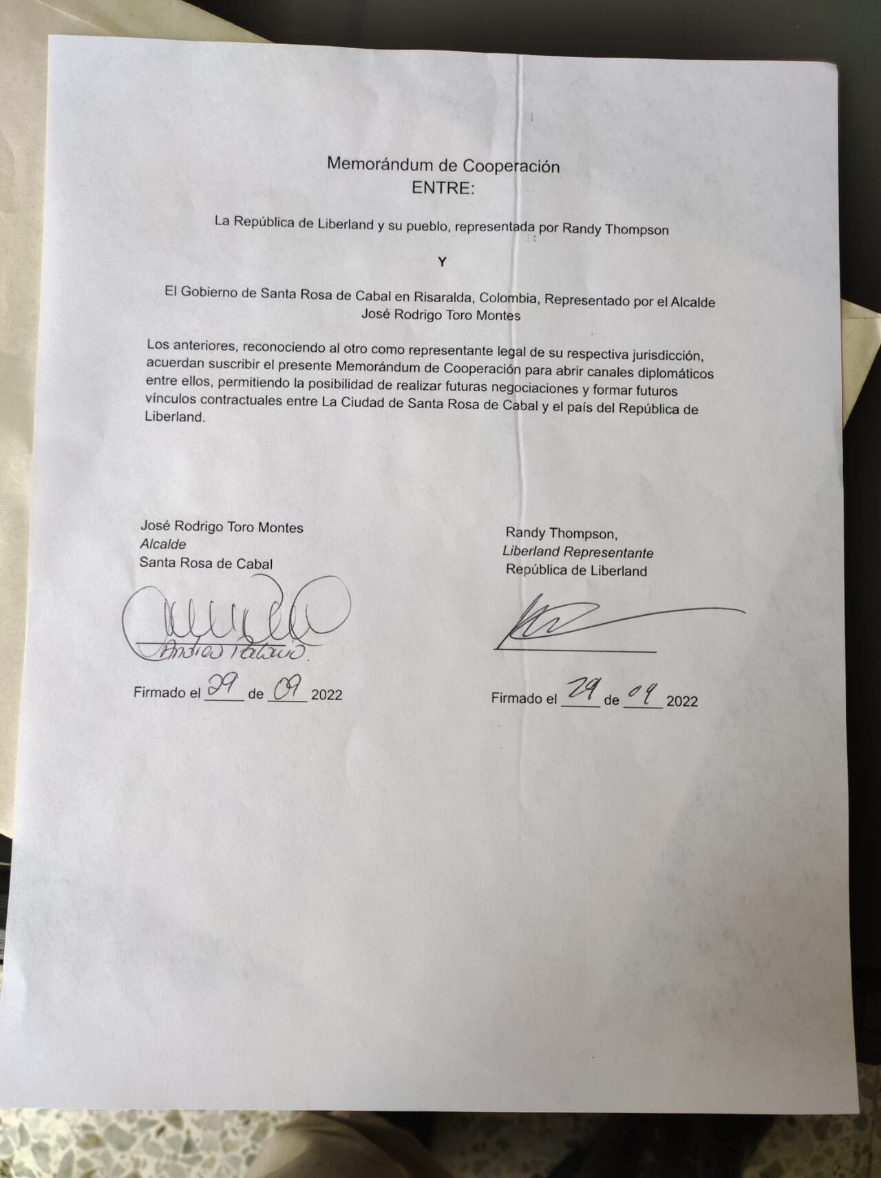 LIberland es un país no reconocido como país